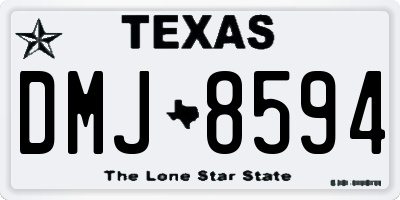 TX license plate DMJ8594