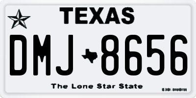 TX license plate DMJ8656