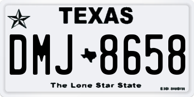 TX license plate DMJ8658