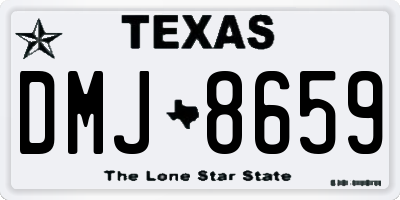 TX license plate DMJ8659