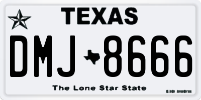 TX license plate DMJ8666