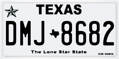 TX license plate DMJ8682