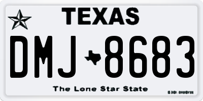 TX license plate DMJ8683