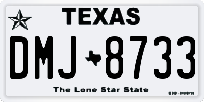 TX license plate DMJ8733