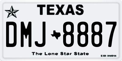 TX license plate DMJ8887