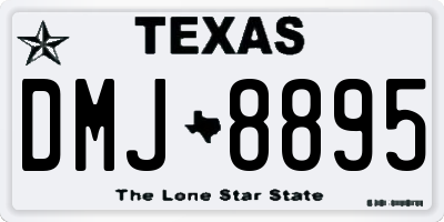 TX license plate DMJ8895