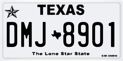 TX license plate DMJ8901