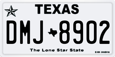 TX license plate DMJ8902