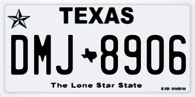 TX license plate DMJ8906