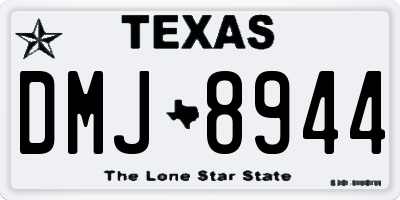 TX license plate DMJ8944