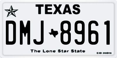 TX license plate DMJ8961
