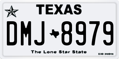 TX license plate DMJ8979