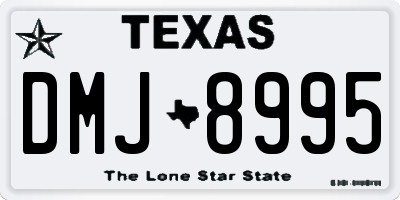 TX license plate DMJ8995