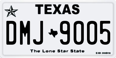TX license plate DMJ9005