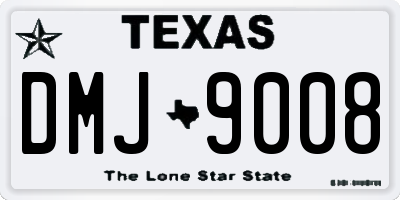 TX license plate DMJ9008
