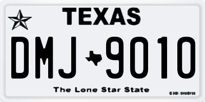 TX license plate DMJ9010