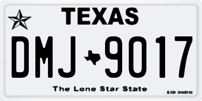 TX license plate DMJ9017