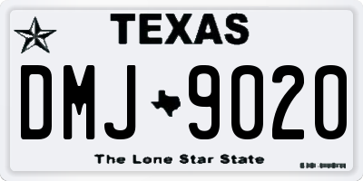 TX license plate DMJ9020