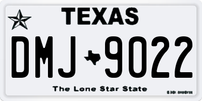 TX license plate DMJ9022