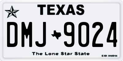 TX license plate DMJ9024