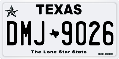 TX license plate DMJ9026
