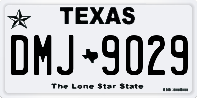 TX license plate DMJ9029