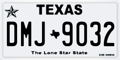 TX license plate DMJ9032