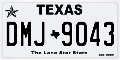 TX license plate DMJ9043