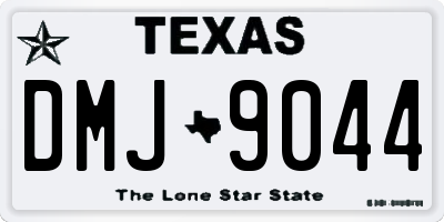 TX license plate DMJ9044