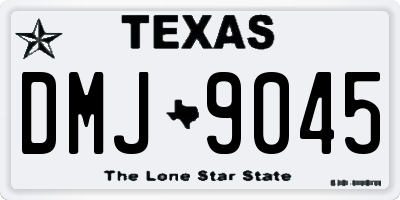 TX license plate DMJ9045