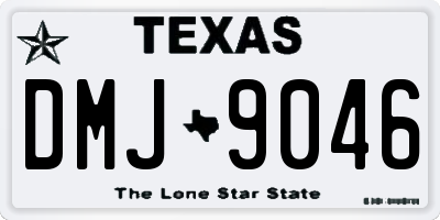 TX license plate DMJ9046