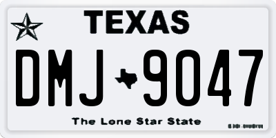 TX license plate DMJ9047