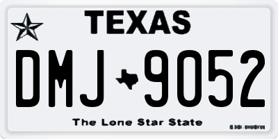 TX license plate DMJ9052