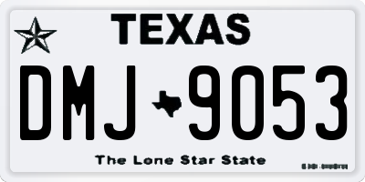 TX license plate DMJ9053