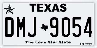 TX license plate DMJ9054