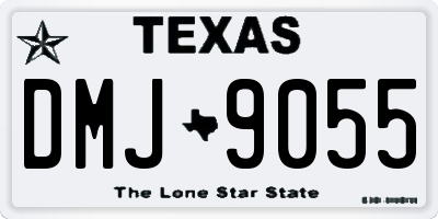 TX license plate DMJ9055