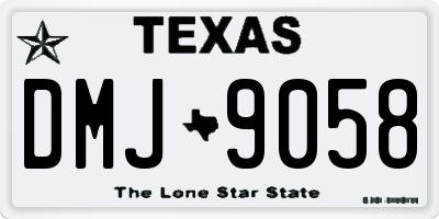 TX license plate DMJ9058
