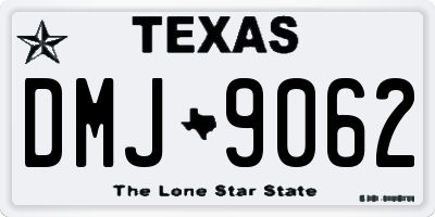 TX license plate DMJ9062