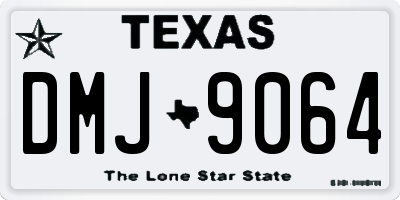 TX license plate DMJ9064
