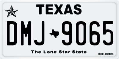 TX license plate DMJ9065