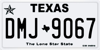 TX license plate DMJ9067