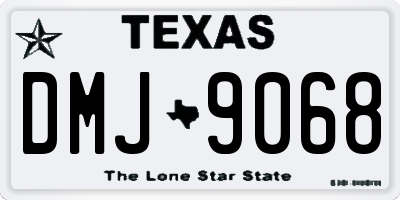 TX license plate DMJ9068