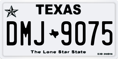TX license plate DMJ9075