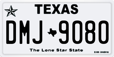 TX license plate DMJ9080