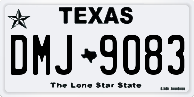 TX license plate DMJ9083