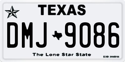 TX license plate DMJ9086