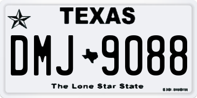 TX license plate DMJ9088