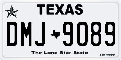 TX license plate DMJ9089