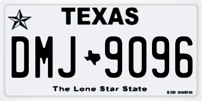TX license plate DMJ9096