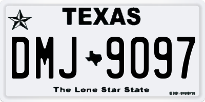 TX license plate DMJ9097